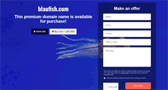 Desktop Screenshot of blaufish.com
